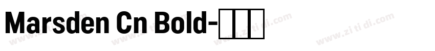 Marsden Cn Bold字体转换